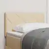 Image de Tête De Lit Led Crème 80 Cm Tissu Vidaxl