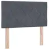 Image de Vidaxl tête de lit led gris foncé 80 cm velours