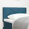 Image de Tête De Lit Led Bleu Foncé 80 Cm Velours Vidaxl