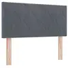 Image de Vidaxl tête de lit led gris foncé 90 cm velours