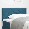 Image de vidaXL Tête de lit LED Bleu foncé 90 cm Velours 3338198