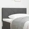 Image de Tête De Lit Led Gris 100 Cm Tissu Vidaxl