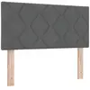 Image de Vidaxl tête de lit led gris 100 cm tissu