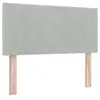 Image de Vidaxl tête de lit led gris clair 100 cm velours