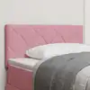Image de Tête De Lit Led Rose 100 Cm Velours Vidaxl
