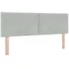 Image de Vidaxl tête de lit led gris clair 144 cm velours