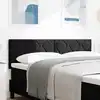 Image de Tête De Lit Led Noir 144 Cm Velours Vidaxl