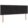 Image de Vidaxl tête de lit led noir 144 cm velours