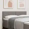 Image de Tête De Lit Led Taupe Tissu Vidaxl