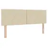 Image de Vidaxl tête de lit led crème 160 cm tissu