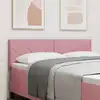 Image de Tête De Lit Led Rose 160 Cm Velours Vidaxl