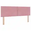 Image de Vidaxl tête de lit led rose 160 cm velours
