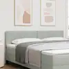 Image de Tête De Lit Led Gris Clair 180 Cm Velours Vidaxl