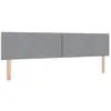Image de Vidaxl tête de lit led gris clair 200 cm tissu