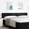 Image de Tête De Lit Led Noir 200 Cm Tissu Vidaxl