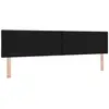 Image de Vidaxl tête de lit led noir 200 cm tissu