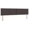 Image de Vidaxl tête de lit led marron 200 cm tissu