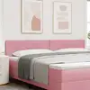Image de Tête De Lit Led Rose 200 Cm Velours Vidaxl