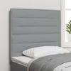 Image de vidaXL Tête de lit LED avec bandes LED Gris clair 80 cm tissu 3338265