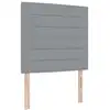 Image de Vidaxl tête de lit led avec bandes led gris clair 80 cm tissu