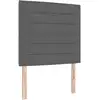 Image de Vidaxl tête de lit led avec bandes led gris foncé 80 cm tissu