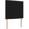 Image de Vidaxl tête de lit led avec bandes led noir 80 cm tissu