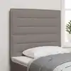 Image de Tête De Lit Led Taupe Tissu Vidaxl