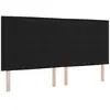 Image de Vidaxl tête de lit led avec bandes led noir 200 cm tissu