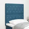 Image de Tête De Lit Led Avec Bandes Led Bleu Foncé 80 Cm Velours Vidaxl