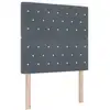 Image de Vidaxl tête de lit led avec bandes led gris foncé 90 cm velours