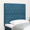 Image de Tête De Lit Led Avec Bandes Led Bleu Foncé 90 Cm Velours Vidaxl