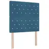 Image de Vidaxl tête de lit led avec bandes led bleu foncé 90 cm velours