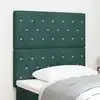 Image de Tête De Lit Led Avec Bandes Led Vert Foncé 100 Cm Velours Vidaxl