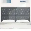 Image de Vidaxl tête de lit led avec bandes led gris foncé 144 cm velours