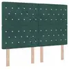 Image de Vidaxl tête de lit led avec bandes led vert foncé 144 cm velours