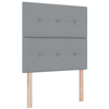 Image de Vidaxl tête de lit led avec bandes led gris clair 80 cm tissu