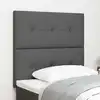 Image de Tête De Lit Led Avec Bandes Led Gris Foncé 80 Cm Tissu Vidaxl