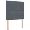 Image de Vidaxl tête de lit led avec bandes led gris 80 cm velours