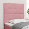 Image de Tête De Lit Led Avec Bandes Led Rose 80 Cm Velours Vidaxl