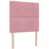 Image de Vidaxl tête de lit led avec bandes led rose 80 cm velours