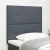 Image de Tête De Lit Led Avec Bandes Led Gris 100 Cm Velours Vidaxl