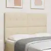Image de Tête De Lit Led Avec Bandes Led Crème 160 Cm Tissu Vidaxl