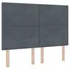 Image de Vidaxl tête de lit led avec bandes led gris 160 cm velours