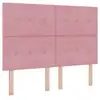 Image de Vidaxl tête de lit led avec bandes led rose 160 cm velours