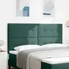 Image de Tête De Lit Led Avec Bandes Led Vert 180 Cm Velours Vidaxl
