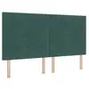 Image de Vidaxl tête de lit led avec bandes led vert 180 cm velours