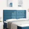 Image de Tête De Lit Led Avec Bandes Led Bleu 180 Cm Velours Vidaxl