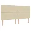 Image de Vidaxl tête de lit led avec bandes led crème 200 cm tissu
