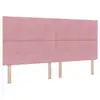 Image de Vidaxl tête de lit led avec bandes led rose 200 cm velours