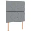 Image de Vidaxl tête de lit led gris clair 80 cm tissu